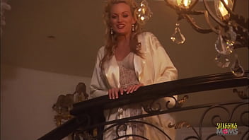 Busty Blonde Milf Gets Wild With Her Friend On The Stairs