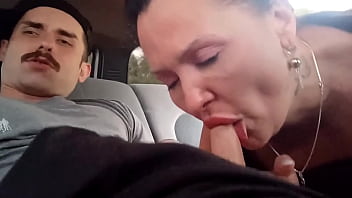 Riding The Sexy Milf Hard In The Backseat