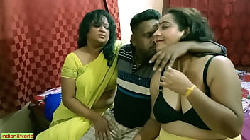 Indian Bengali Stud Nervously Fucks Two Seductive Milf Bhabhis In Steamy Threesome