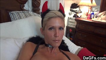 Devilishly Hot Blonde Milf Gets Drenched In Cum