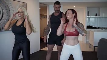 Milf Bestie Invites Personal Trainer Over For A Steamy Private Workout Session