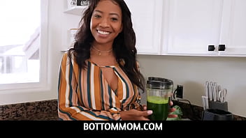 September Reign’s Ebony Milf Body Craves Her Stepson’s Thick White Cock