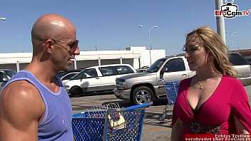 Sensual Tattooed Blonde Milf Seduces On The Street