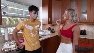 Hot Blonde Milf Lets Her Stepson Fuck Her Hard For Labor Day