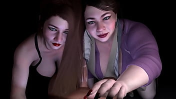 Double Blowjob By Two Thick Asian Milfs: 3d Xxx Action