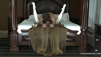Longhaired Blonde Milf In Cozy Thigh-highs Gets Pounded On The Bed