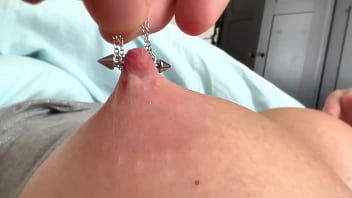Morning Fun With A Busty Milf And Her Pierced Nipples