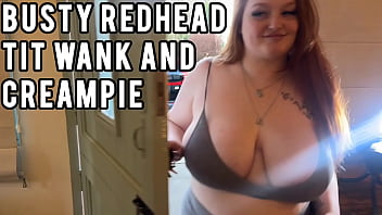 Naughty Redhead Neighbor’s Titjob Ends In A Deep Creampie